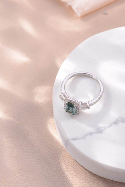 1 Carat Moissanite 925 Sterling Silver Ring - Tredona LLC