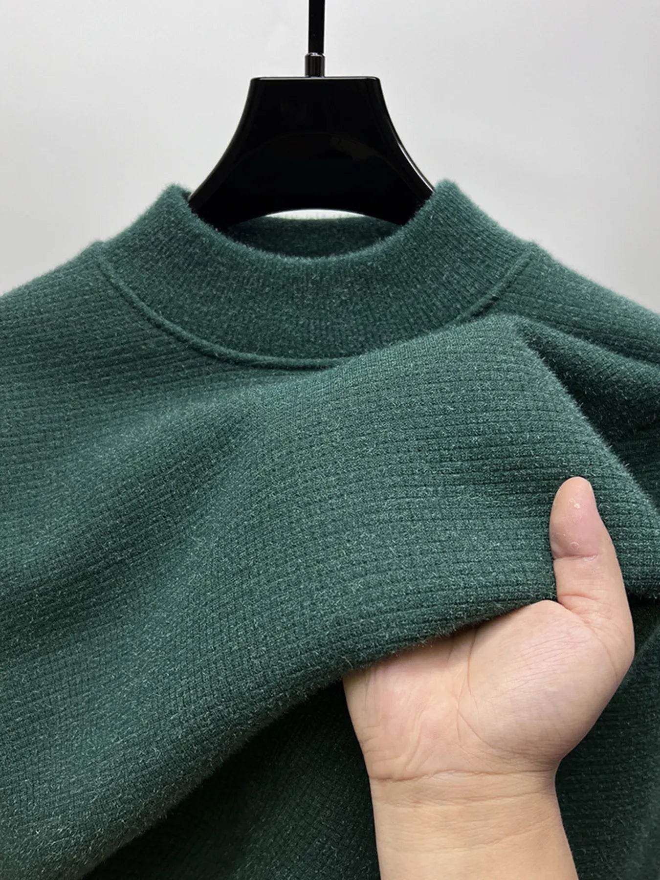 Men's Textured Long Sleeve Sweater - Tredona LLC