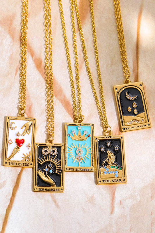 Tarot Card Pendant Stainless Steel Necklace - Tredona LLC