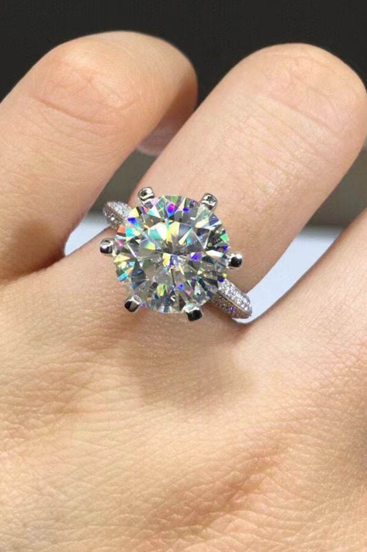 5 Carat Moissanite 6-Prong Ring - Tredona LLC