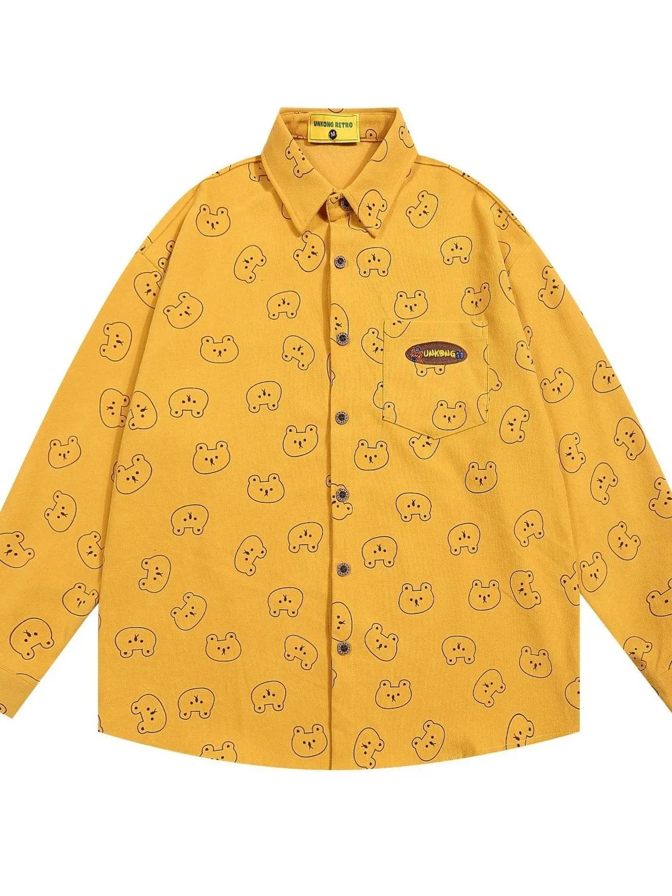 Men's Printed Button-Up Shirt - Tredona LLC
