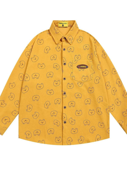 Men's Printed Button-Up Shirt - Tredona LLC