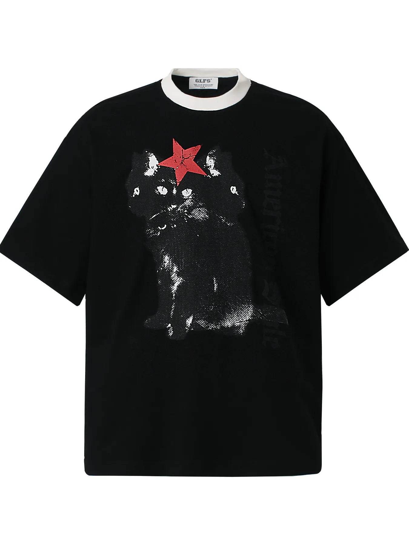 Men's Graphic Round Neck Oversized T-Shirt - Tredona LLC