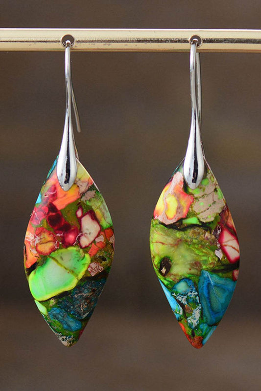 Handmade Natural Stone Dangle Earrings - Tredona LLC