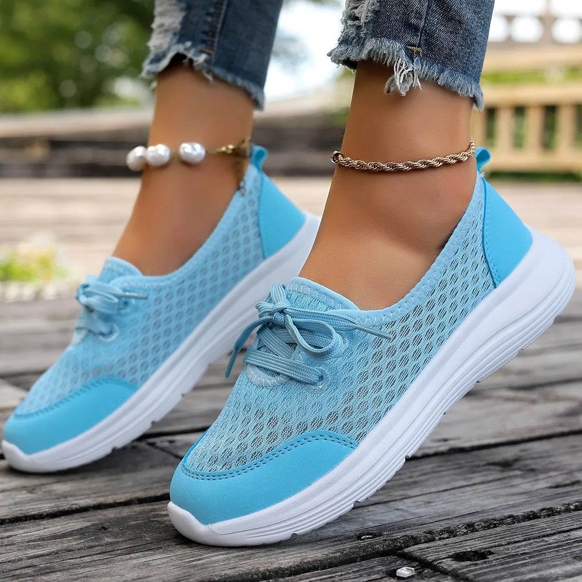 Breathable Mesh Sneakers - Tredona LLC