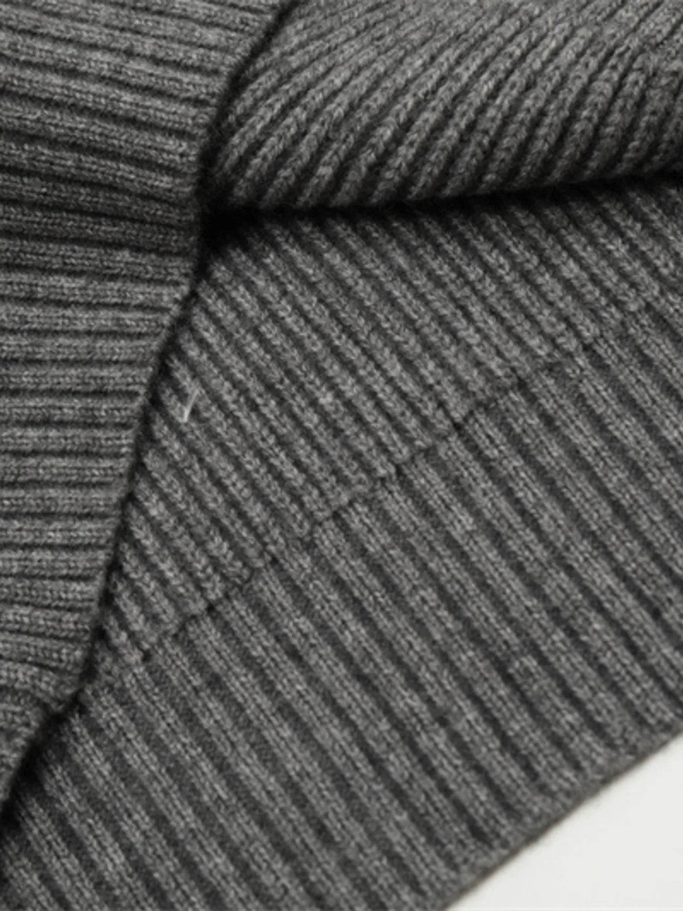Men's Button Up Ribbed Cardigan - Tredona LLC