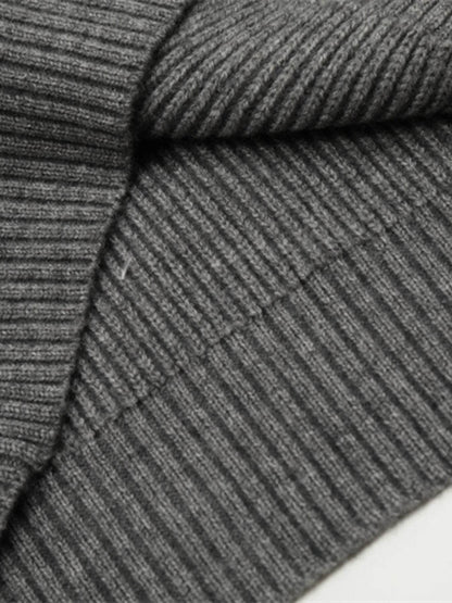 Men's Button Up Ribbed Cardigan - Tredona LLC