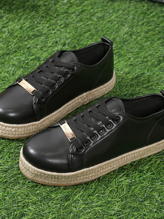 Round Toe Platform Sneakers - Tredona LLC