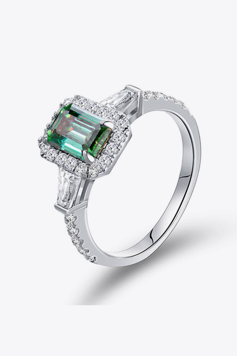 1 Carat Moissanite 925 Sterling Silver Ring - Tredona LLC