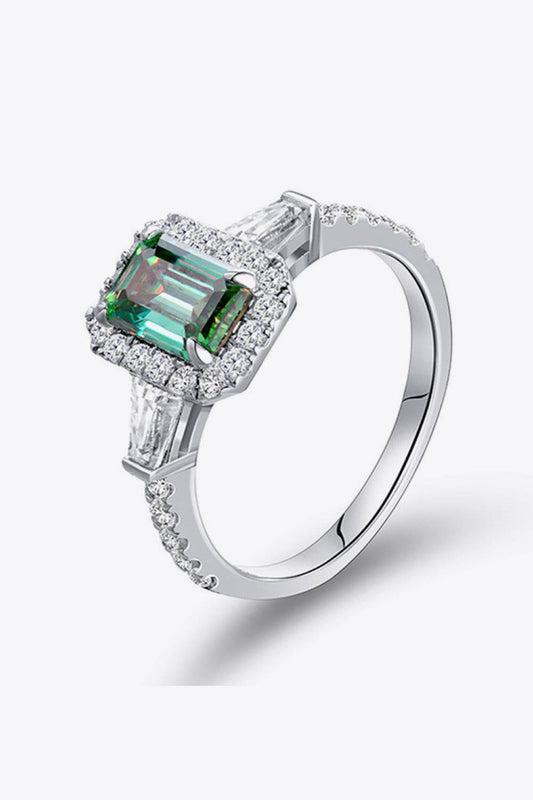 1 Carat Moissanite 925 Sterling Silver Ring - Tredona LLC