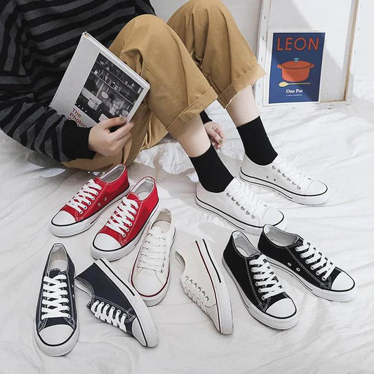 Lace Up Round Toe Sneakers - Tredona LLC
