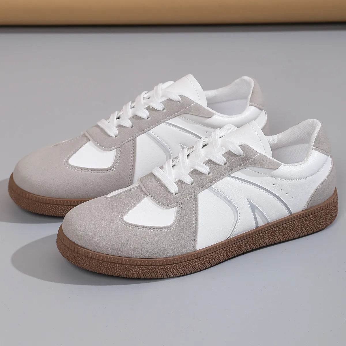 Lace Up Round Toe Sneakers - Tredona LLC