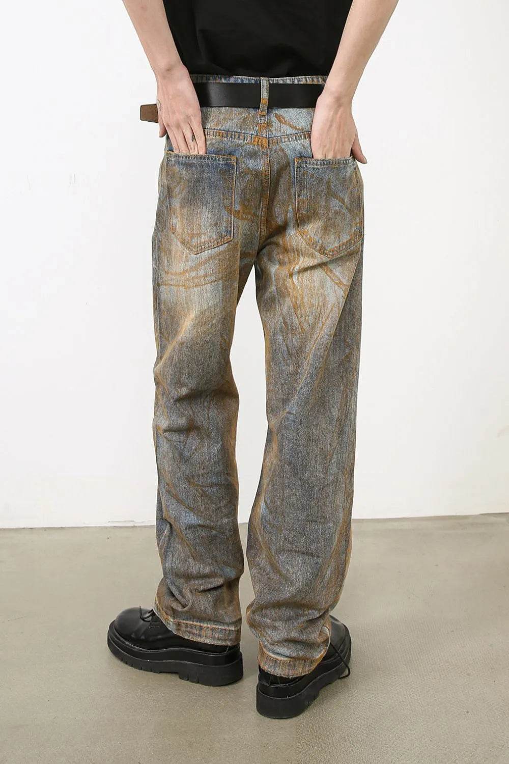Men's Baggy Jeans with Pockets - Tredona LLC