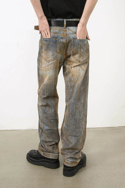 Men's Baggy Jeans with Pockets - Tredona LLC