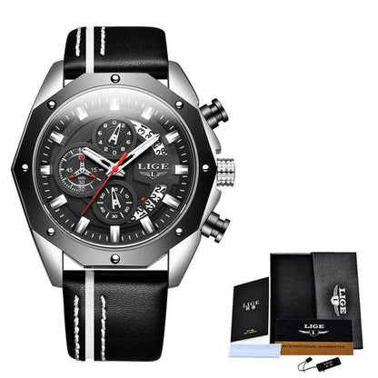 Fashion Mens Watches Top Brand Luxury Silicone Sport Watch Men Quartz Date Clock Waterproof Wristwatch Chronograph - Tredona LLC