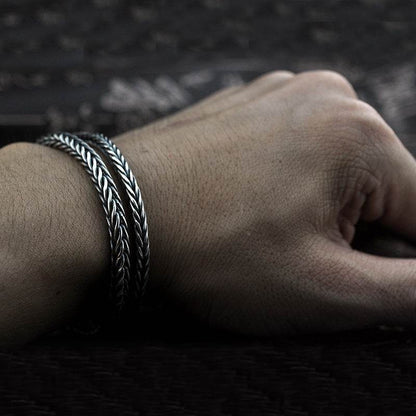 Vintage Braided Keel Bracelet Men - Tredona LLC