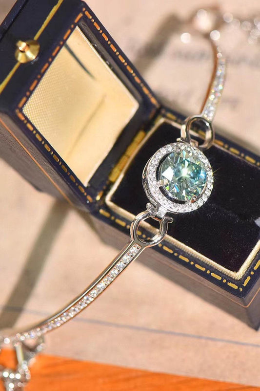 2 Carat Moissanite Platinum-Plated Bracelet - Tredona LLC