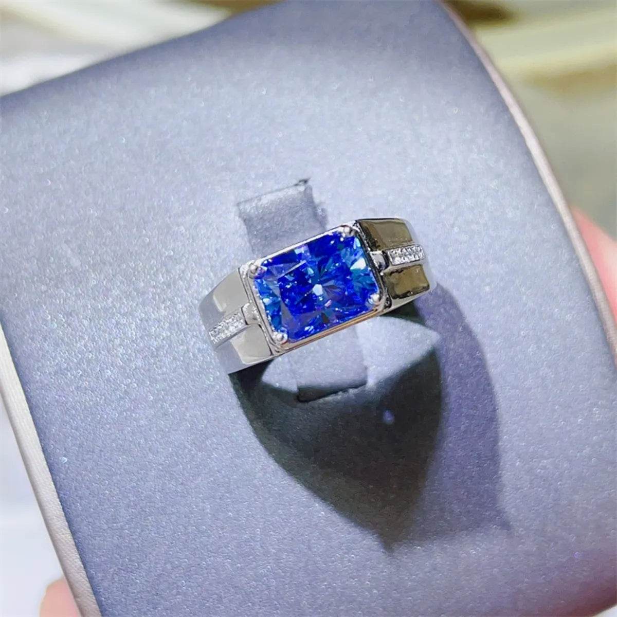 2 Carat Moissanite 925 Sterling Silver Ring - Tredona LLC