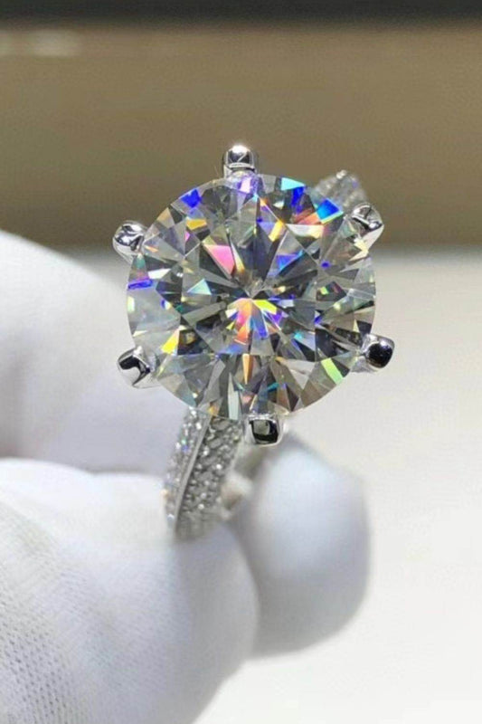 5 Carat Moissanite 6-Prong Ring - Tredona LLC