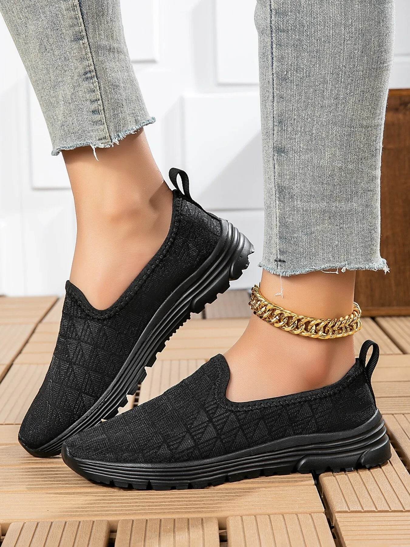 Breathable Mesh Slip-On Sneakers - Tredona LLC