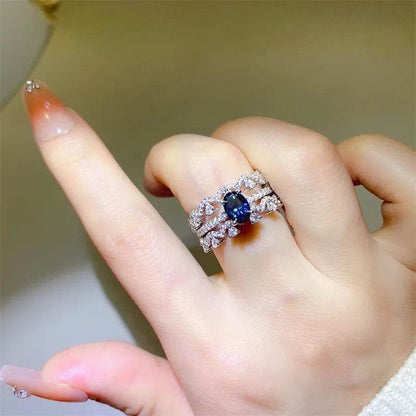 1 Carat Moissanite 925 Sterling Silver Ring - Tredona LLC