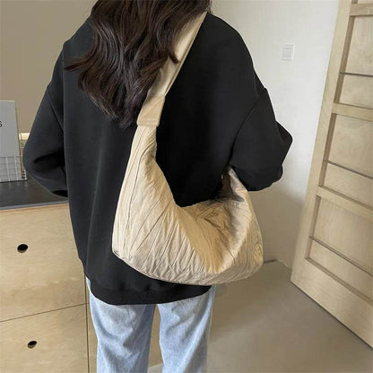 Pleated Dumpling Crossbody Bag - Tredona LLC