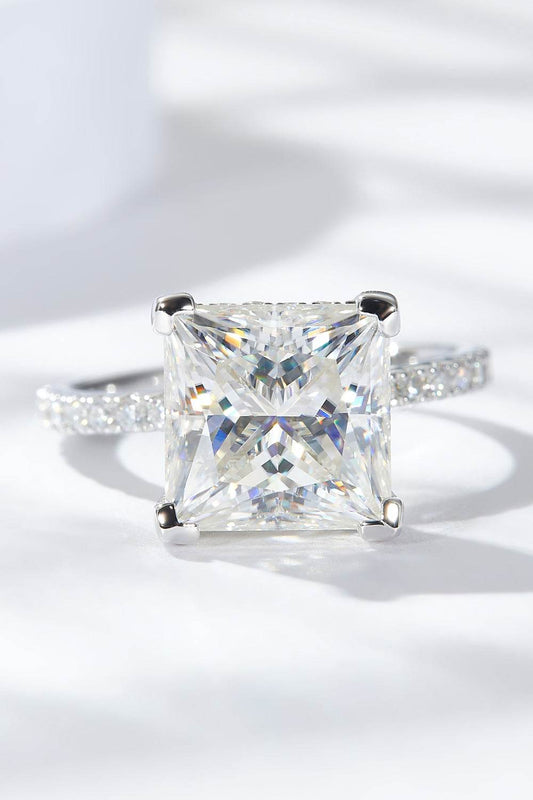 5.52 Carat Moissanite Side Stone Ring - Tredona LLC