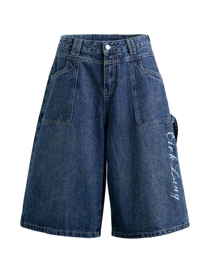 Men's Wash Denim Shorts - Tredona LLC
