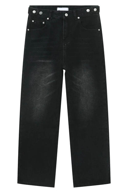Men's Washed Straight-Leg Jeans - Tredona LLC