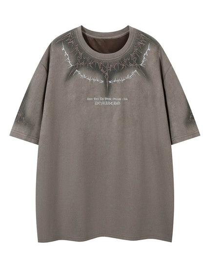 Men's Round Neck Short Sleeve Oversized T-Shirt - Tredona LLC