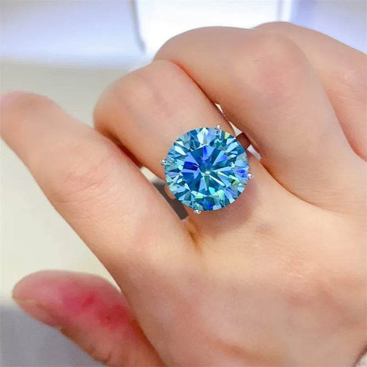 5 Carat Moissanite 925 Sterling Silver Ring - Tredona LLC