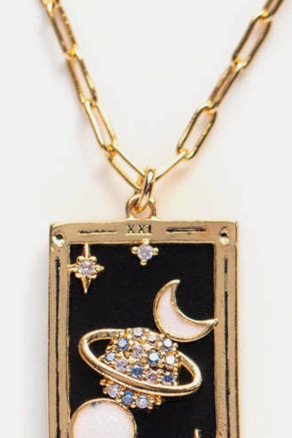 Tarot Card Pendant Stainless Steel Necklace - Tredona LLC