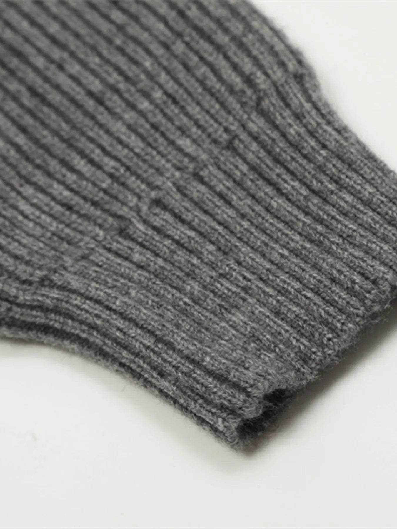 Men's Button Up Ribbed Cardigan - Tredona LLC