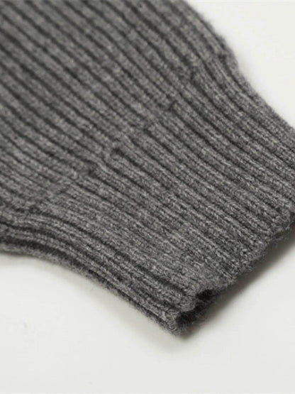 Men's Button Up Ribbed Cardigan - Tredona LLC