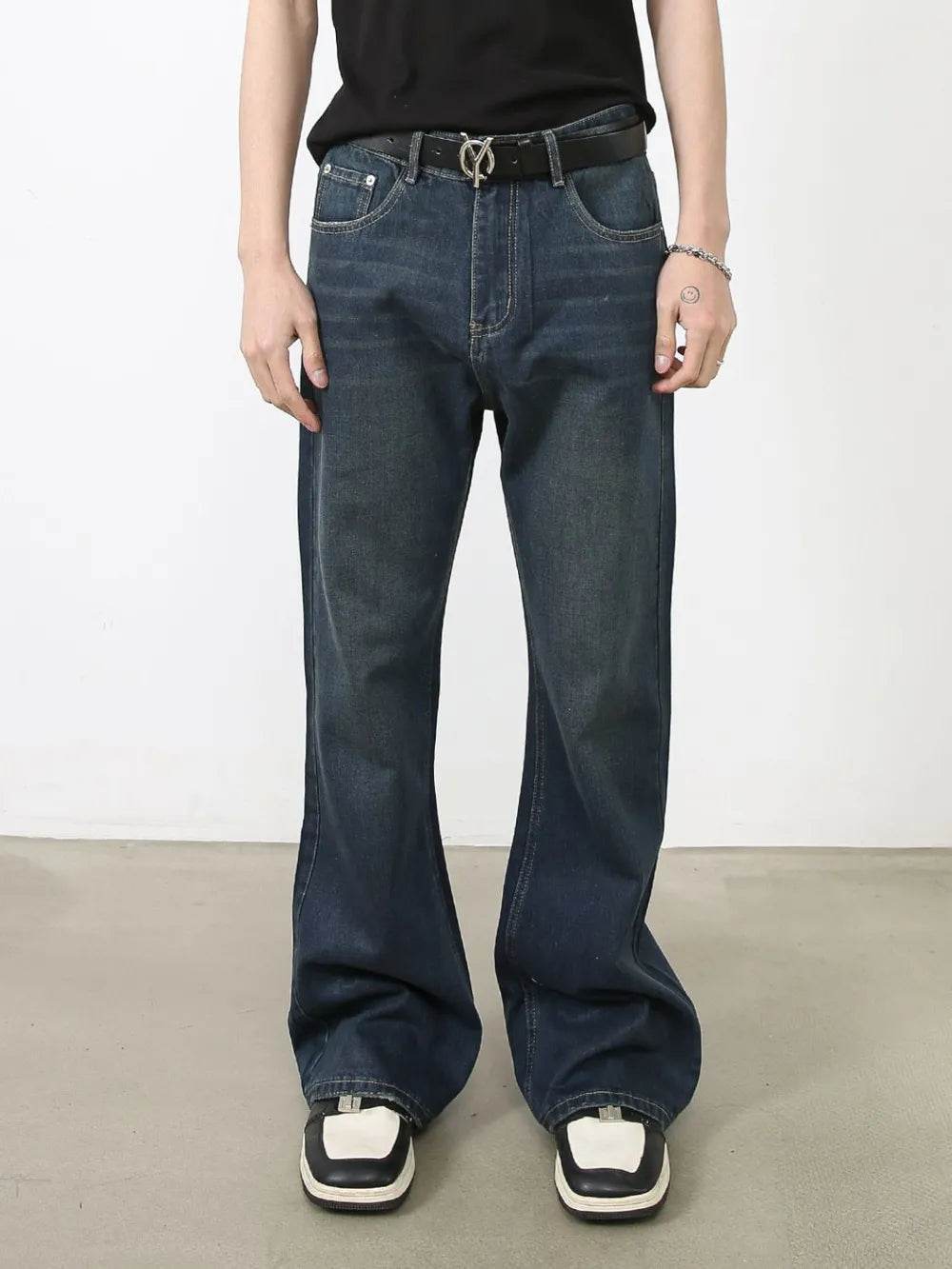 Men's Bootcut Jeans with Pockets - Tredona LLC
