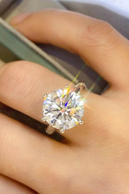 5 Carat Moissanite 6-Prong Ring - Tredona LLC