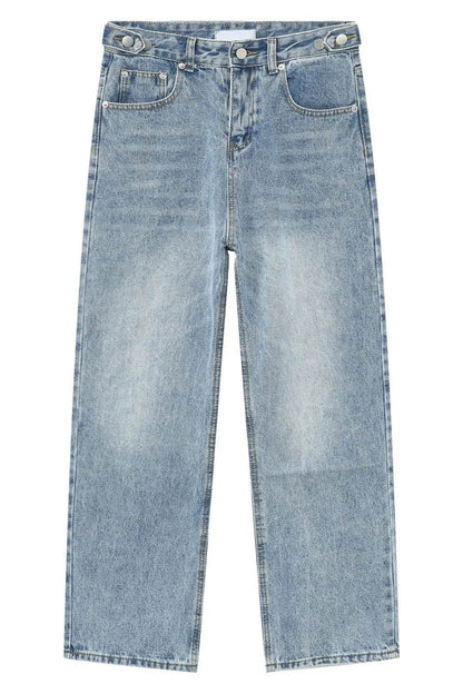 Men's Washed Straight-Leg Jeans - Tredona LLC