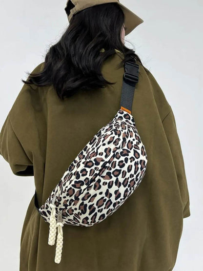 Leopard Nylon Crossbody Bag - Tredona LLC