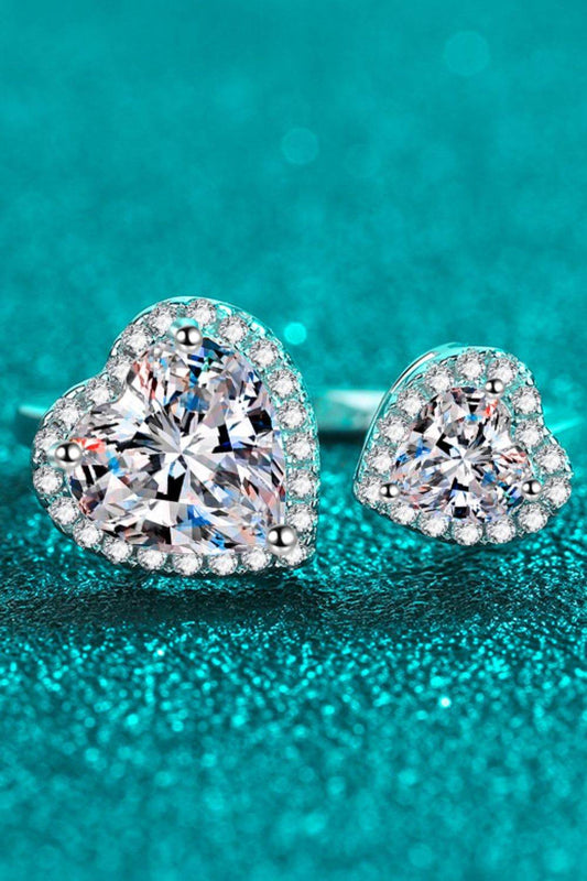 Heart-Shape Moissanite Open Ring - Tredona LLC