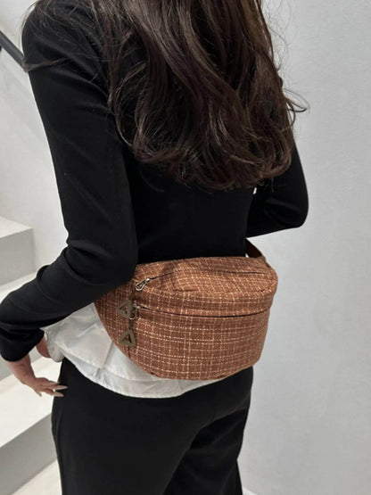 Plaid Pattern Crossbody Bag - Tredona LLC