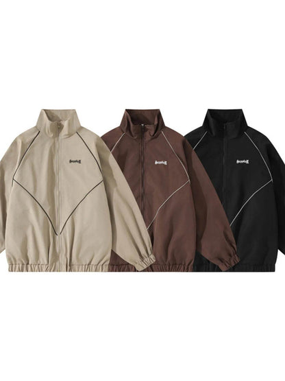 Men's Zip Up Long Sleeve Jacket - Tredona LLC