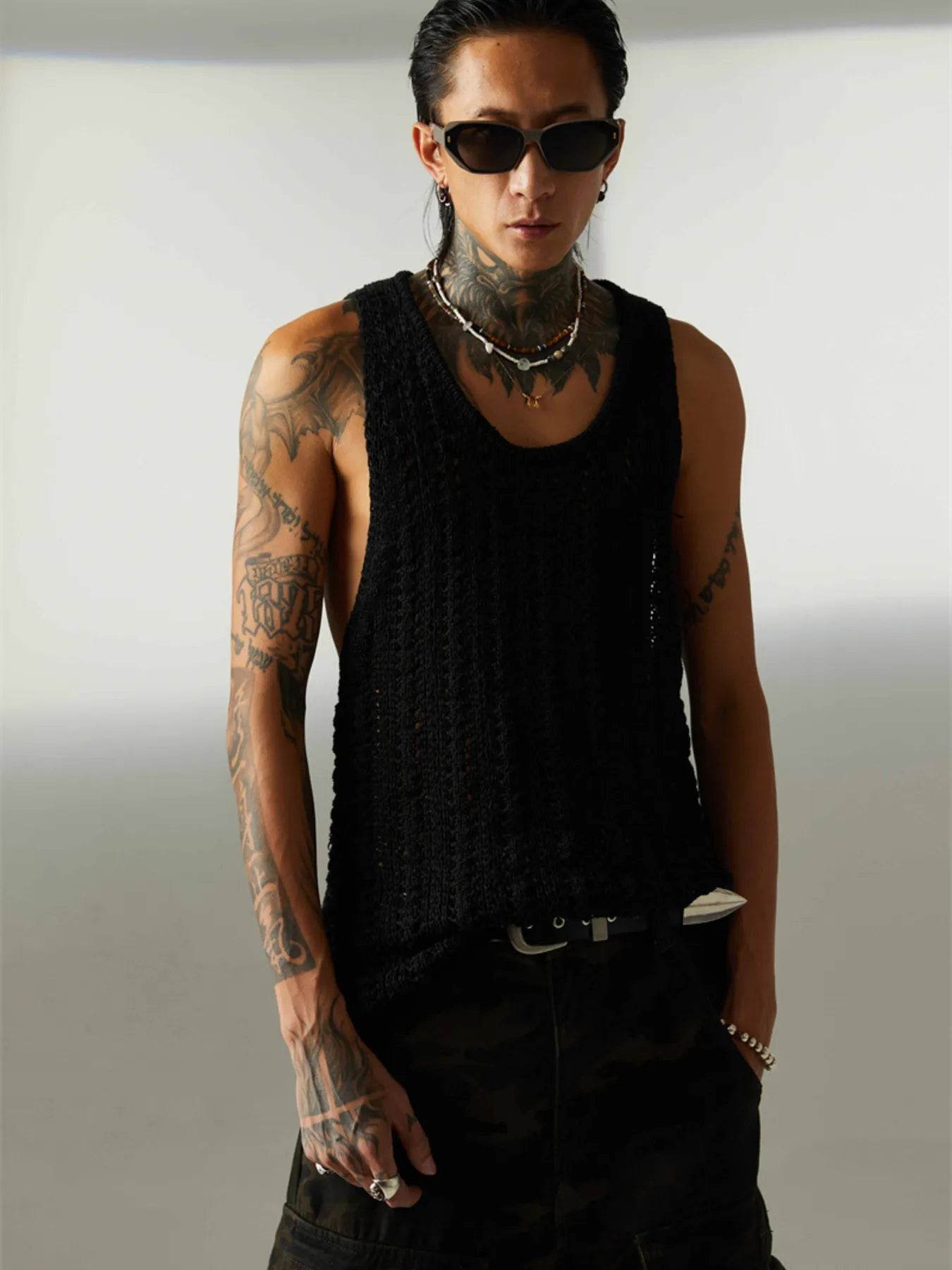 Men's Wide Strap Sweater Vest - Tredona LLC