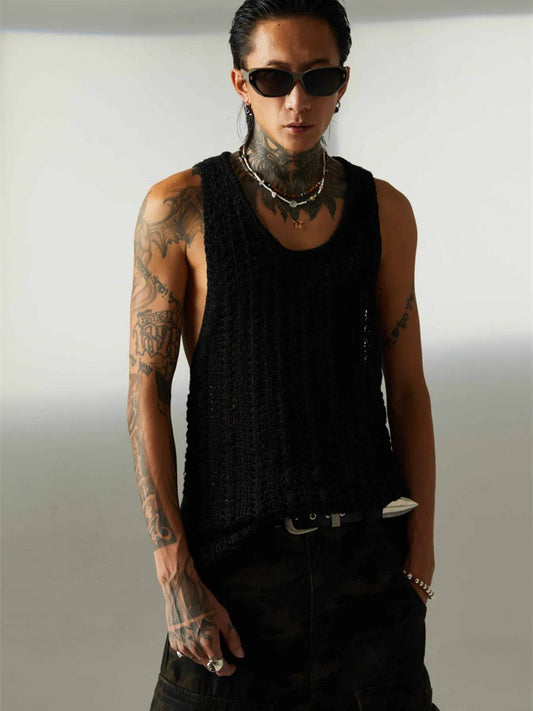 Men's Wide Strap Sweater Vest - Tredona LLC