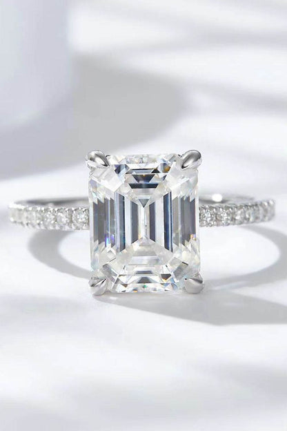5 Carat Moissanite Side Stone Ring - Tredona LLC
