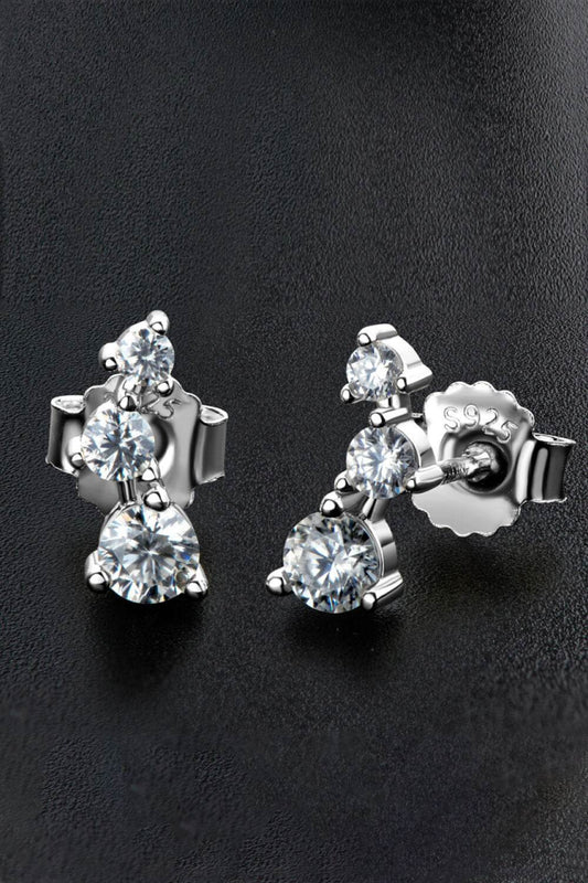 Adored Your Way Moissanite Stud Earrings - Tredona LLC