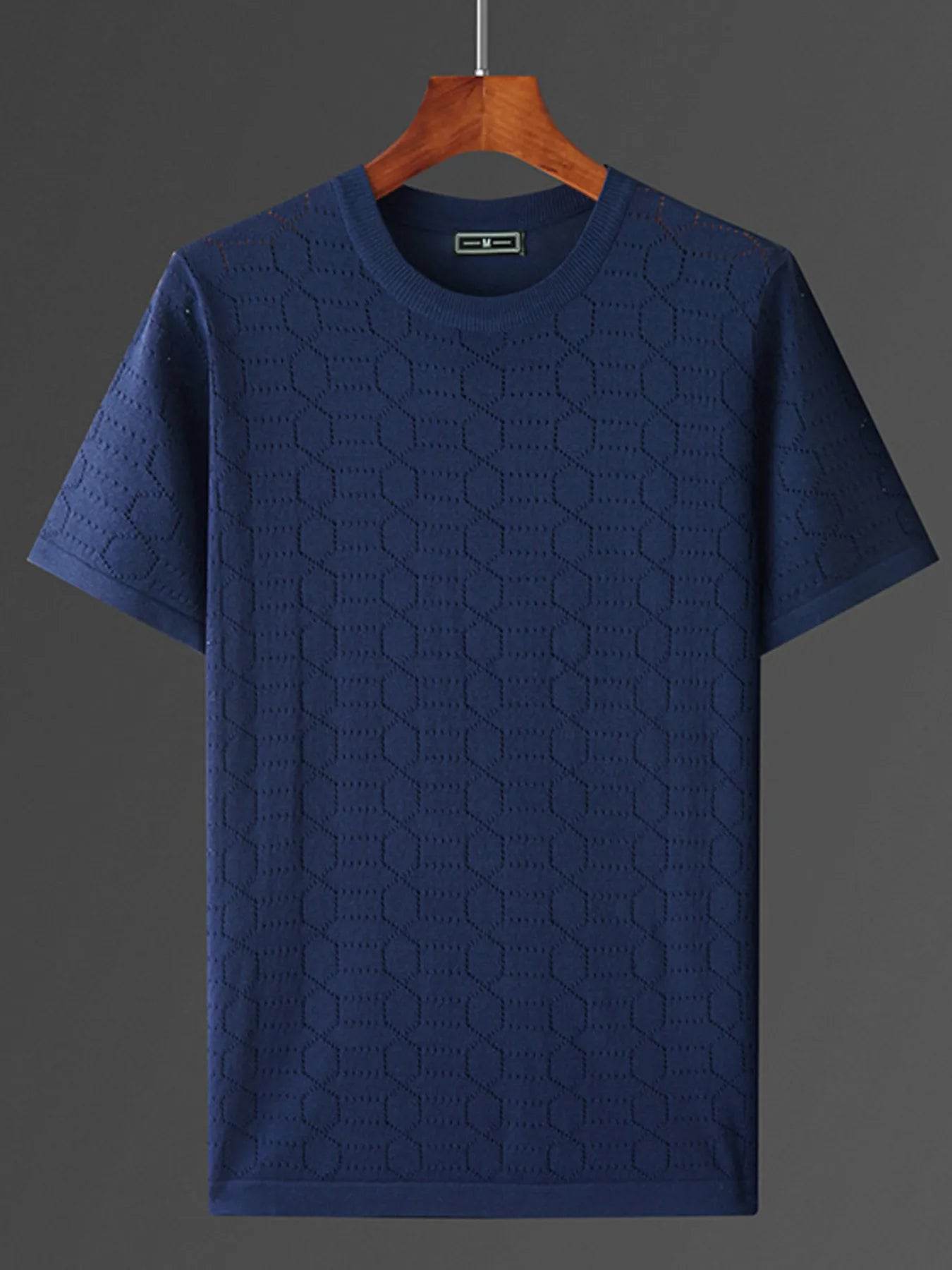 Men's Plus Size Round Neck Short Sleeve T-Shirt - Tredona LLC