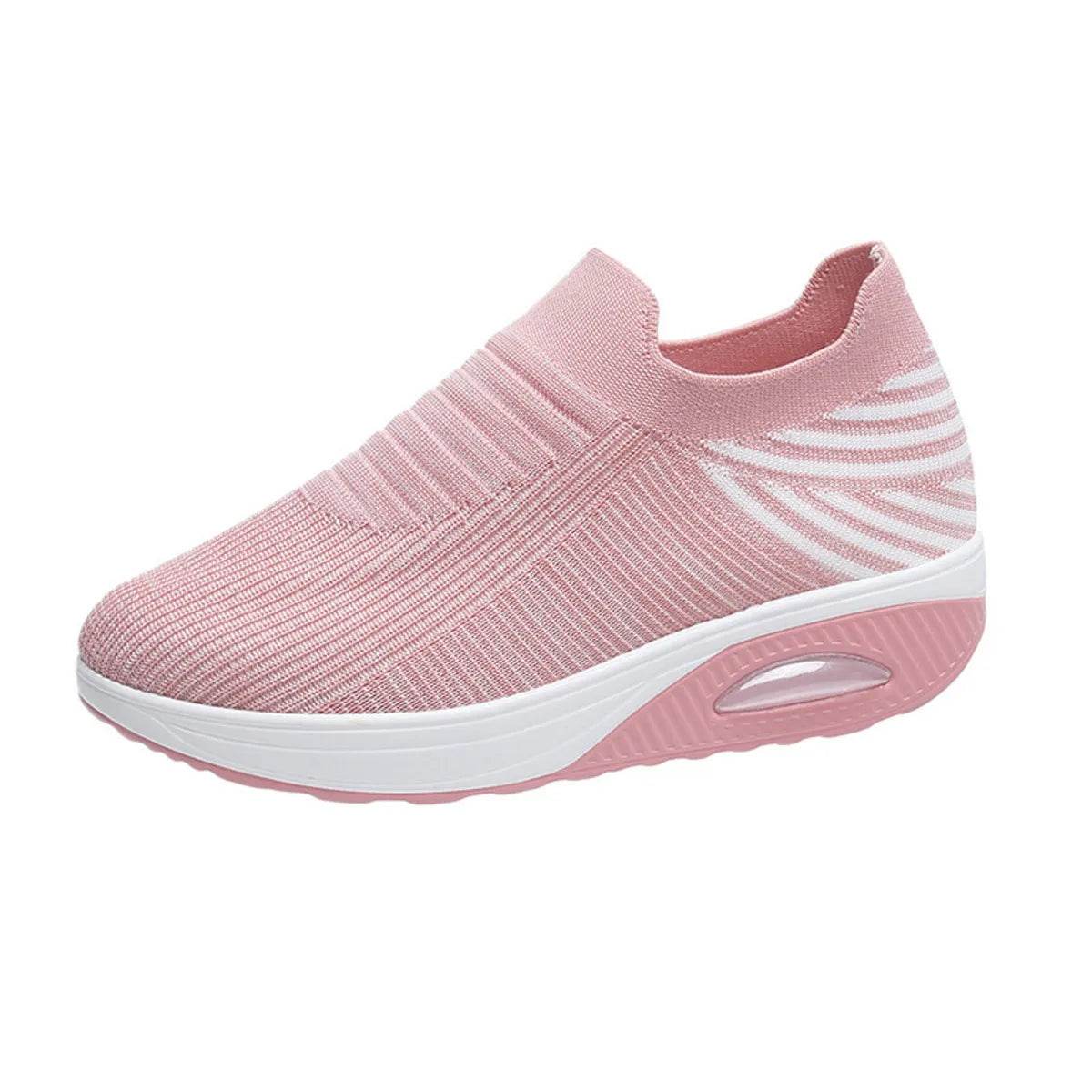 Breathable Mesh Wedge Sneakers - Tredona LLC