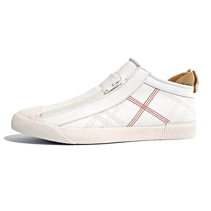 Leather Shoes Breathable Casual Fashion Low-top Sneakers - Tredona LLC