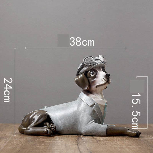 Creative Home Living Room Hallway Dog Model Decoration - Tredona LLC