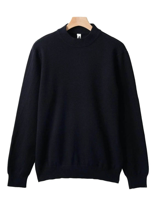 Men's Plus Size Round Neck Long Sleeve Sweater - Tredona LLC